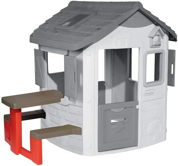Smoby 810902 Picnic Table, Playhouse Accessories, Sofa with Table