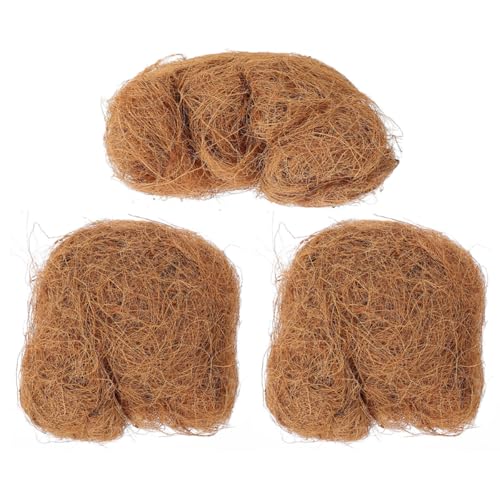 GALPADA 3 Bolsas Tierra De Fibra Natural para Macetas, Cestas De Flores y Jardinería Revestimientos De Fibra Vegetal para Plantas y Árboles