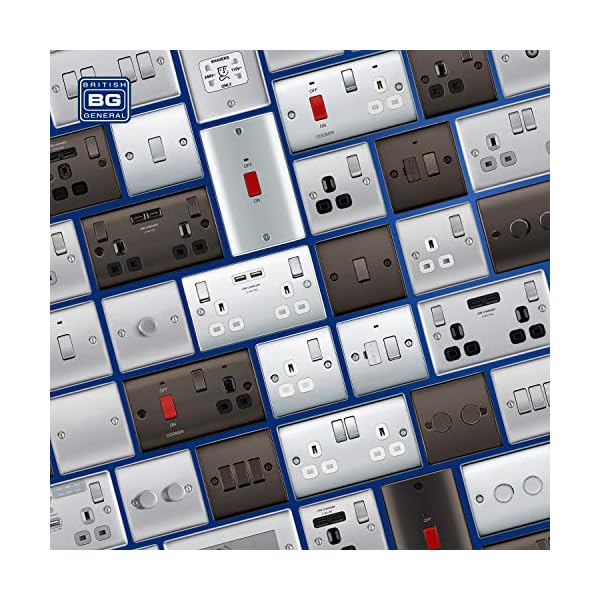 BG Electrical NBN12 Black Nickel 1 Gang 2 Way Switch – Bild 5