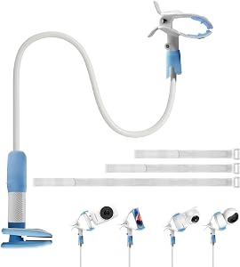 Universal Baby Monitor Stand - Adjustable Camera Mount for Infant Monitors, Smartphones & Tablets, CPAP Hose Hanger for Bed, Sturdy & Flexible Design for Crib, Bedside, or Tabletop