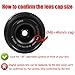 Z50 Lens Cap 46mm Compatible for Nikon Z50 w/NIKKOR Z DX 16-50mm, Compatible for Panasonic Lumix G Vario 14-42mm Lens, 2 Packs