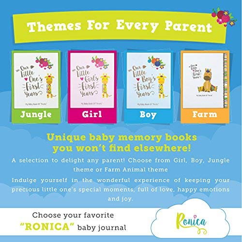 Ronica Memory Book For Baby Boy, Photo Album, Easy To Use Keepsake Scrapbook, Modern Keepsake For New Parents To Record Photos And Milestones #TOP5