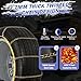 AutoChoice AutoFixing Snow Chains Tire Chains For Cars Suv Pickup Trucks, 3.7mm Twisted Alloy Steel, Fast 1-Min Install, Contains Titanium for Wear Resistance, Set of 2(HLN160)