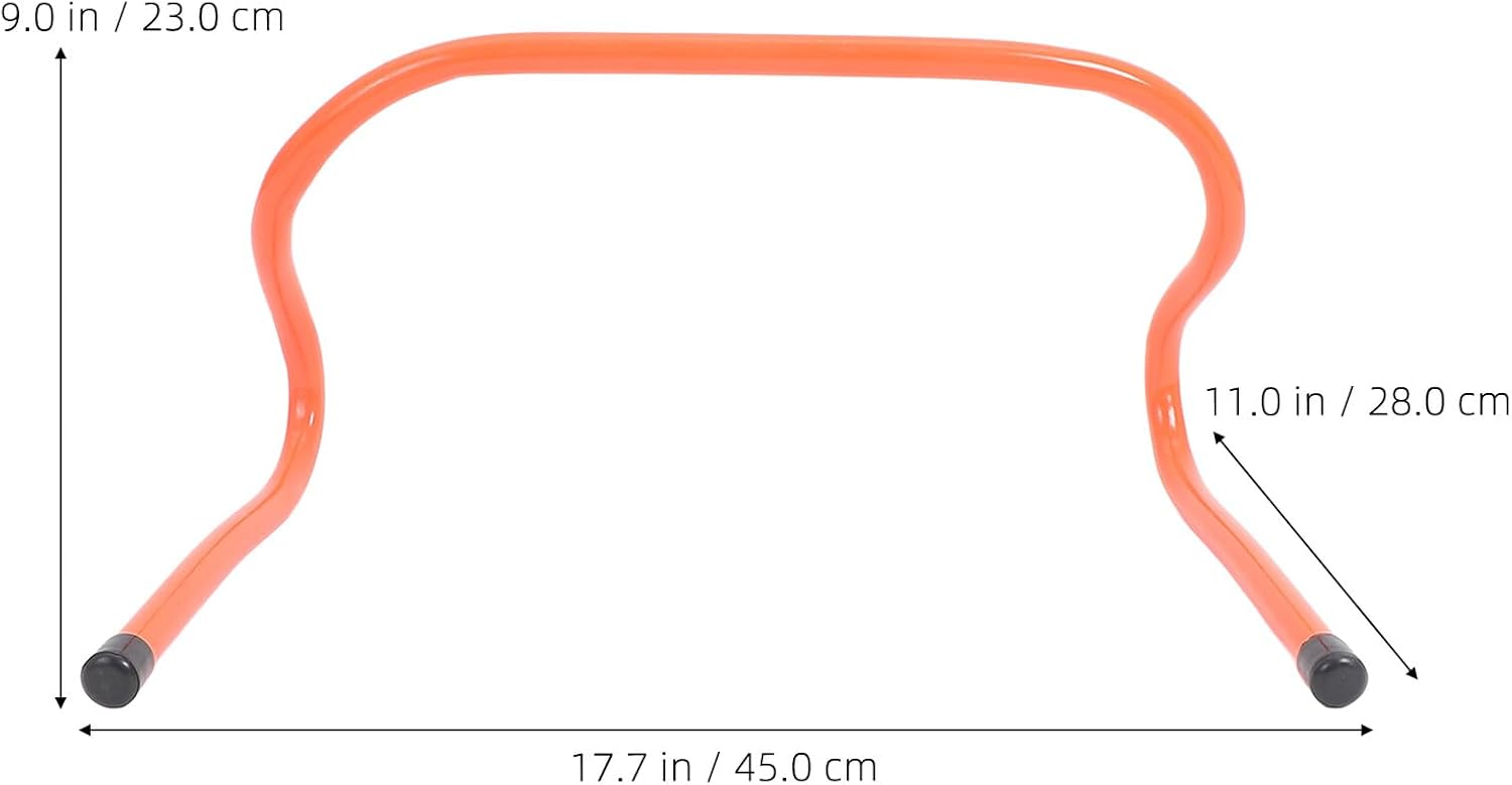 2pcs Professional Speed Training Hurdles 23cm Wear-Resistant Plastic Sports Agility Equipment for Soccer Football Youth Track and Field Practice