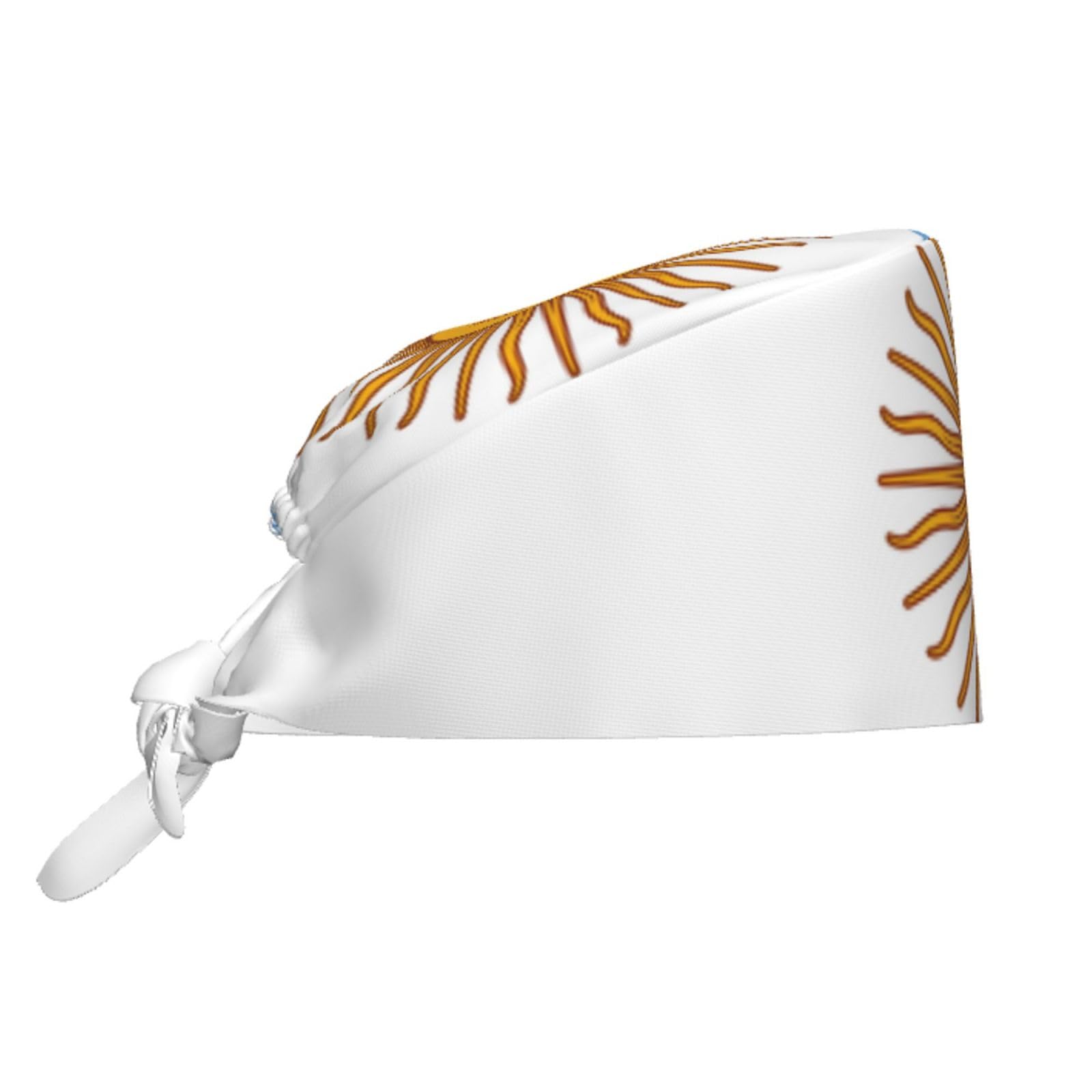 YYHWHJDE Breathable Work Hat Argentine Flag Prints Adjustable Comfortable Chef Hat for Women & Men Black