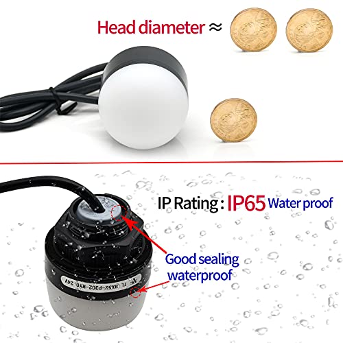Led Signal Lights Industrial Warning Lights Emergency Lamp Beacon Indicator Steady Continuous Light 24Vdc 3 Colors Single Layer Three Tower Light Waterproof (Flat Type, No Buzzer, Plastic) #TOP5