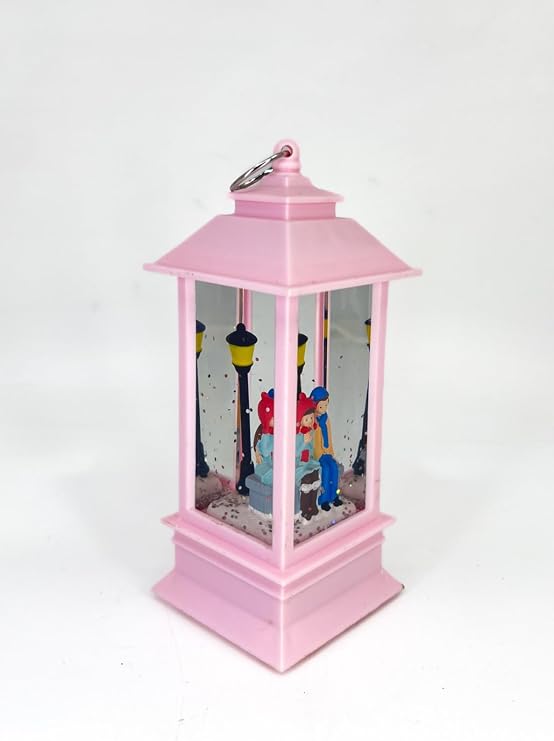 Romantic Winter's Tale Illuminated Snow Globe - Valentine's Pink