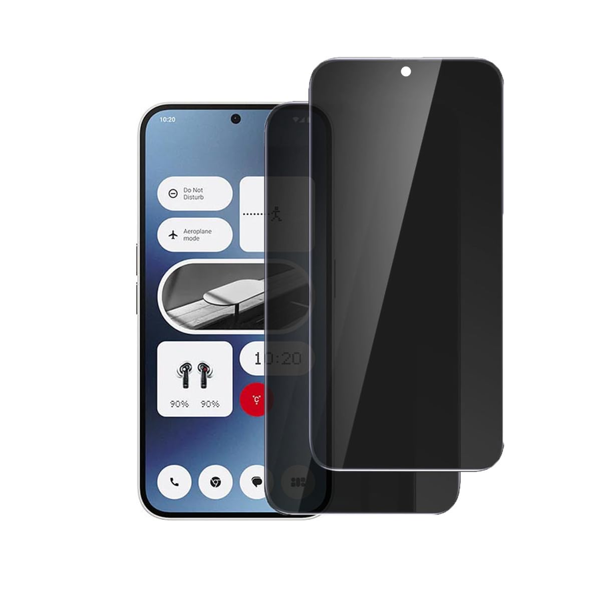 VIESUP for Nothing Phone (2a) Privacy Screen Protector, [2pack] Anti-spy Anti-Scratch Easy Install Tempered Glass for Nothing Phone (2a) 6.5"