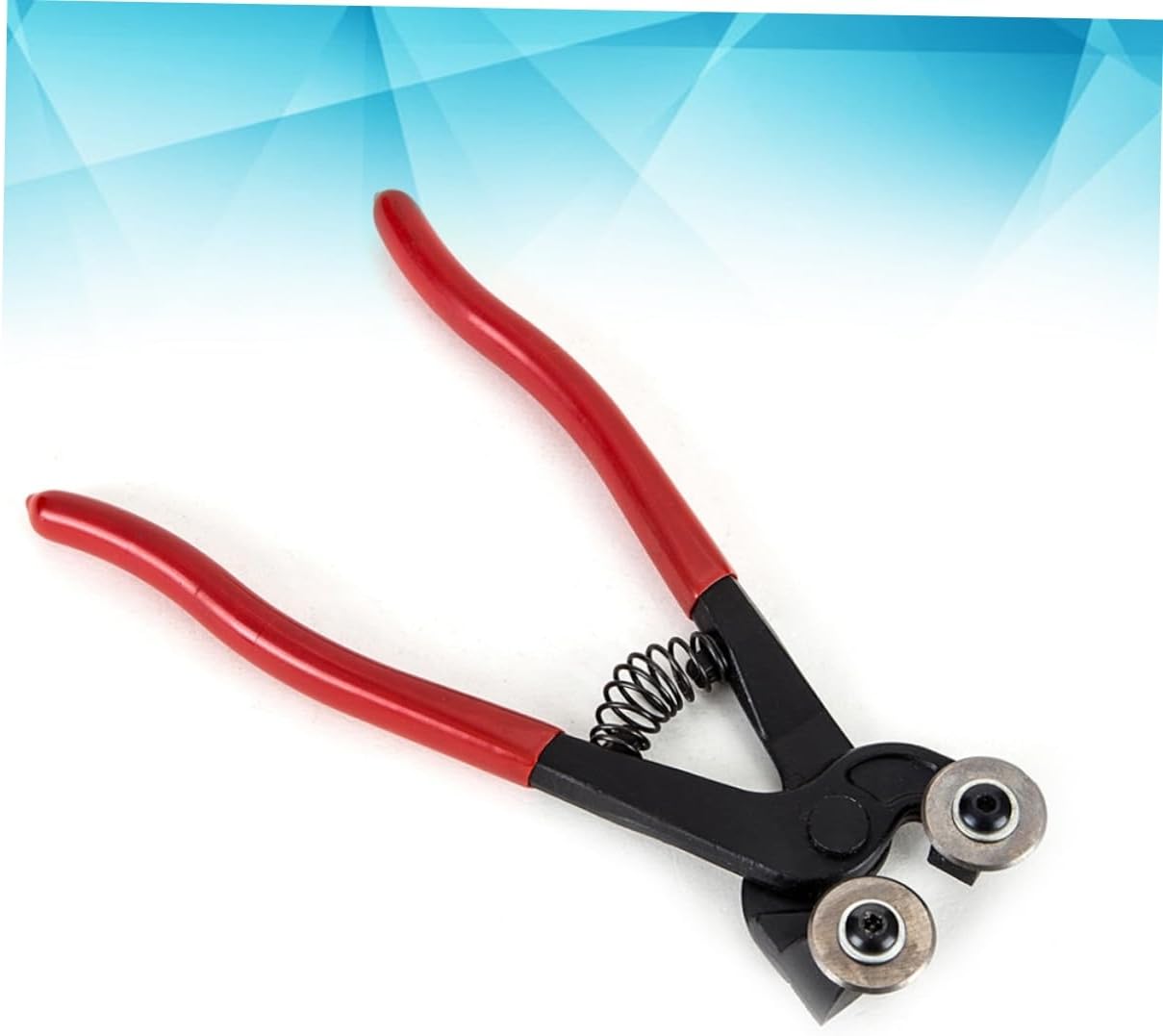 DOITOOL 1Pc Stainless Steel DIY Round Pliers for Glass Tile Cutting Manual Tile Cutter with Unique Head Design Comfortable Grip Labor Saving Tool for Home Decoration