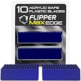 Flipper Edge MAX Acrylic Safe Plastic Blades - 10 Pack