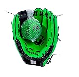 PHINIX 8 1/2" Baseball Glove Tee Ball Mitts and Foam Ball for Kids Beginner Play Training Right Hand