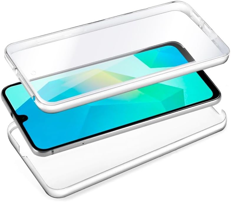 Cool 3D Silicone Case for Samsung A165 Galaxy A16 / A16 5G (Transparent Front + Back)