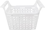 Panier de congélateur de poitrine Deep Freezer Organizer Bin Expandable PP Charge lourde avec poignée congélateur poitrine Accessoire pour cuisine (S (12in*8.7in*7.7in))