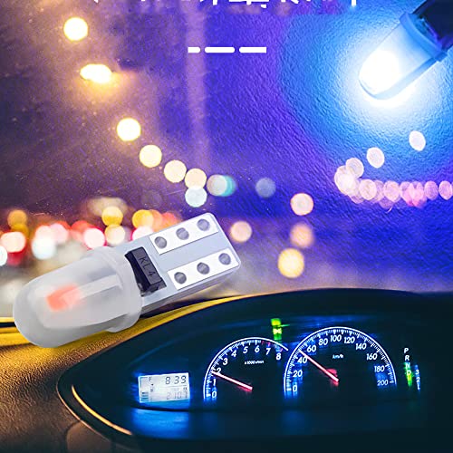 WeiXuan 10pcs Dash Lights PC74 T5 LED Blanco miniatura 4