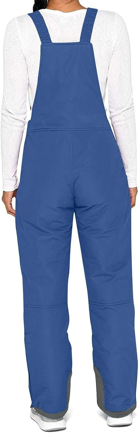 YRAETENM Ski Bibs Women Insulated Water Resistant Overalls Snowboarding Winter Waterproof Pants Adjustable Snow Jumpsuits