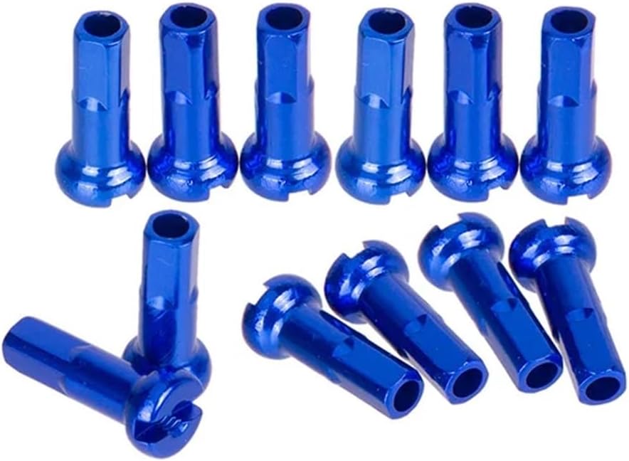 Spoke Nipples 100PCS Bicycle Spoke Nipples 2.0 * 14mm Aluminum Alloy Cycling Multiple Color Nipples for Dia Mountain Road Bike