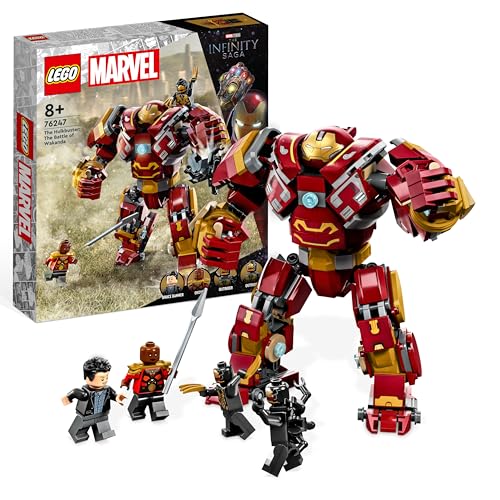 LEGO 76247 Marvel Hulkbuster: Der Kampf von Wakanda, Avengers Infinty War Spielzeug mit Bruce Banner Minifigur, Action-Figur für Kinder ab 8 Jahren