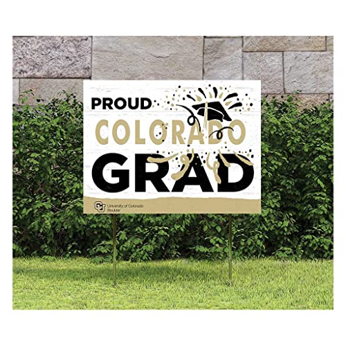 KH Sports 18x24 Lawn Sign Proud Grad With Logo Colorado (Boulder) Buffaloes