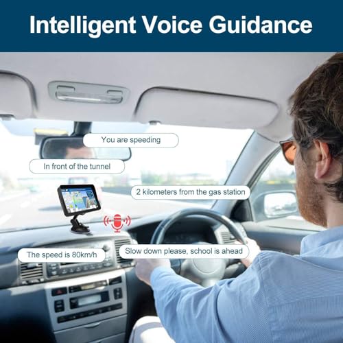 GPS Navigation for Car,Latest 2026 Map, 9 inch Touch Screen Real Voice Spoken Turn-by-Turn Direction Reminding Navigation System for Cars, GPS Satellite Navigator with Free Lifetime Map Update - Thumbnail 5