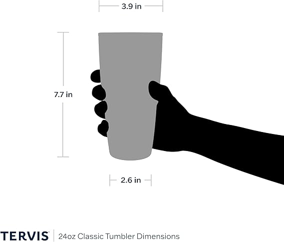 Tervis Deer Trio Made in USA Double Walled Insulated Tumbler Travel Cup Keeps Drinks Cold & Hot, 24oz, Classic
