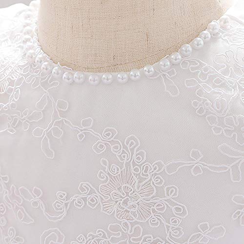 Dressy Daisy Baby Girls Wedding Flower Girl Dress Lace Pageant Gown Special Occasion Birthday Tulle Skirt Size 12-18 Months White 425 #TOP3
