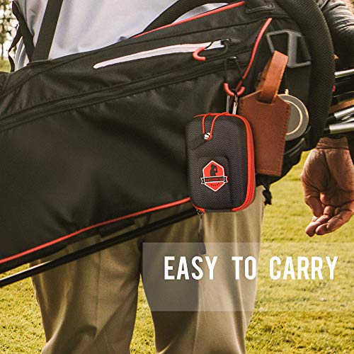 BOBLOV Golf Rangefinder Case,Universal Rangefinder Case, EVA Hard Cover Compatible with Bushnell Tectectec Nikon Callway Rangefinders and More Other Brand(Rangefinder Case Only) (Red)