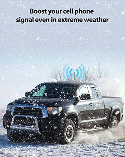 HiBoost Cell Phone Booster for Trucks - Cell Phone Signal Booster with Bendable Antenna Boosts 4G LTE 5G Surpport All U.S. Carriers - Verizon AT&T T-Mobile Sprint & More | APP Control FCC Approved - Thumbnail 7