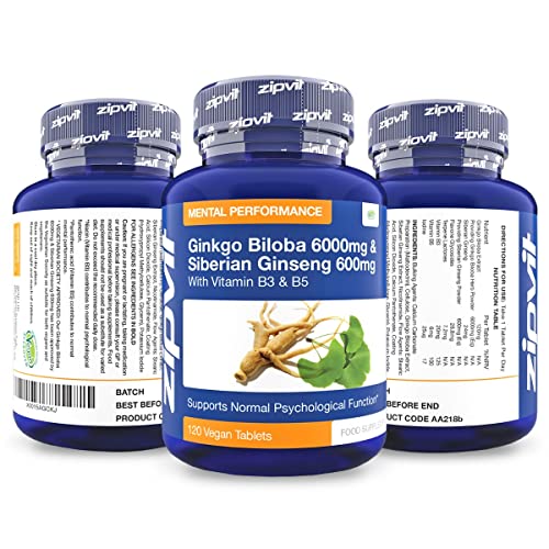 Ginkgo-Biloba-and-Siberian-Ginseng-Standardised-Ginkgo-6000mg-and-Ginseng-600mg-with-Vitamins-B3-and-B5-120-Vegan-Tablets-4-Months-Supply