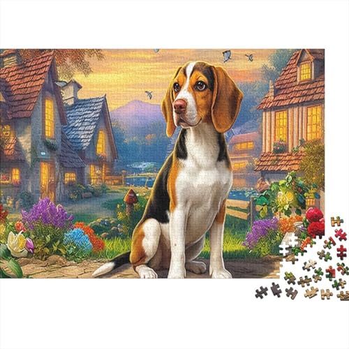 Rompecabezas de Beagle de 1000 piezas premium en papel reciclado resistente