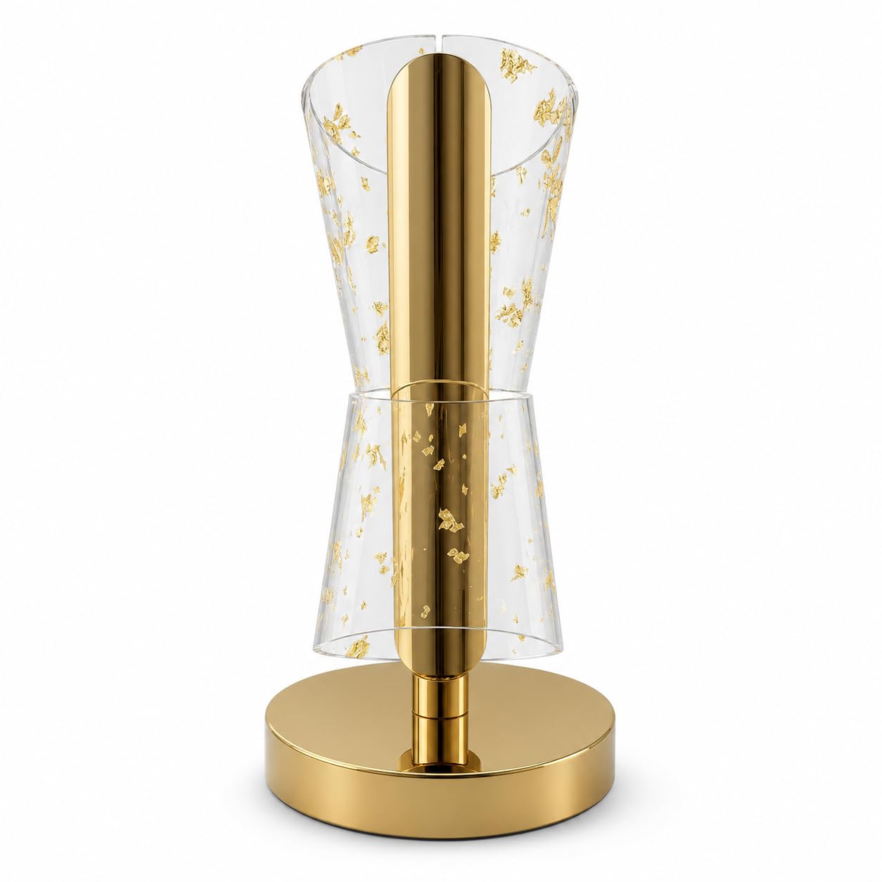 Aura & Hues Luxury Rechargeable LED Table Lamp with Golden Leaf Acrylic Shade, Modern Designer Decorative Bedside Lamp for Bedroom, Living Room, Office, Hotel, Café & Home Décor-image-16