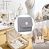 Opdestn Reise Schminktasche Schmuck - Kleine Schmuckbox Für Unterwegs - Mit Unterteilungen Falbar Trendig Ohrring Halskette Armband Aufbewahrung Für Geschäftsreisen Strandurlaub #3