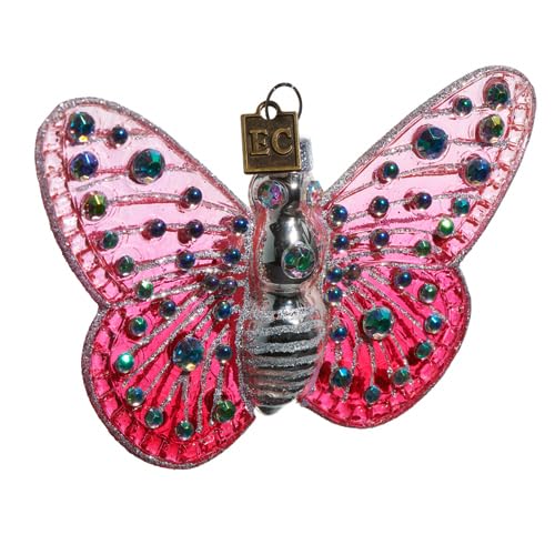 Papillon fantaisie rose de 11,4 cm par RAZ Imports pour décoration de mariage et table