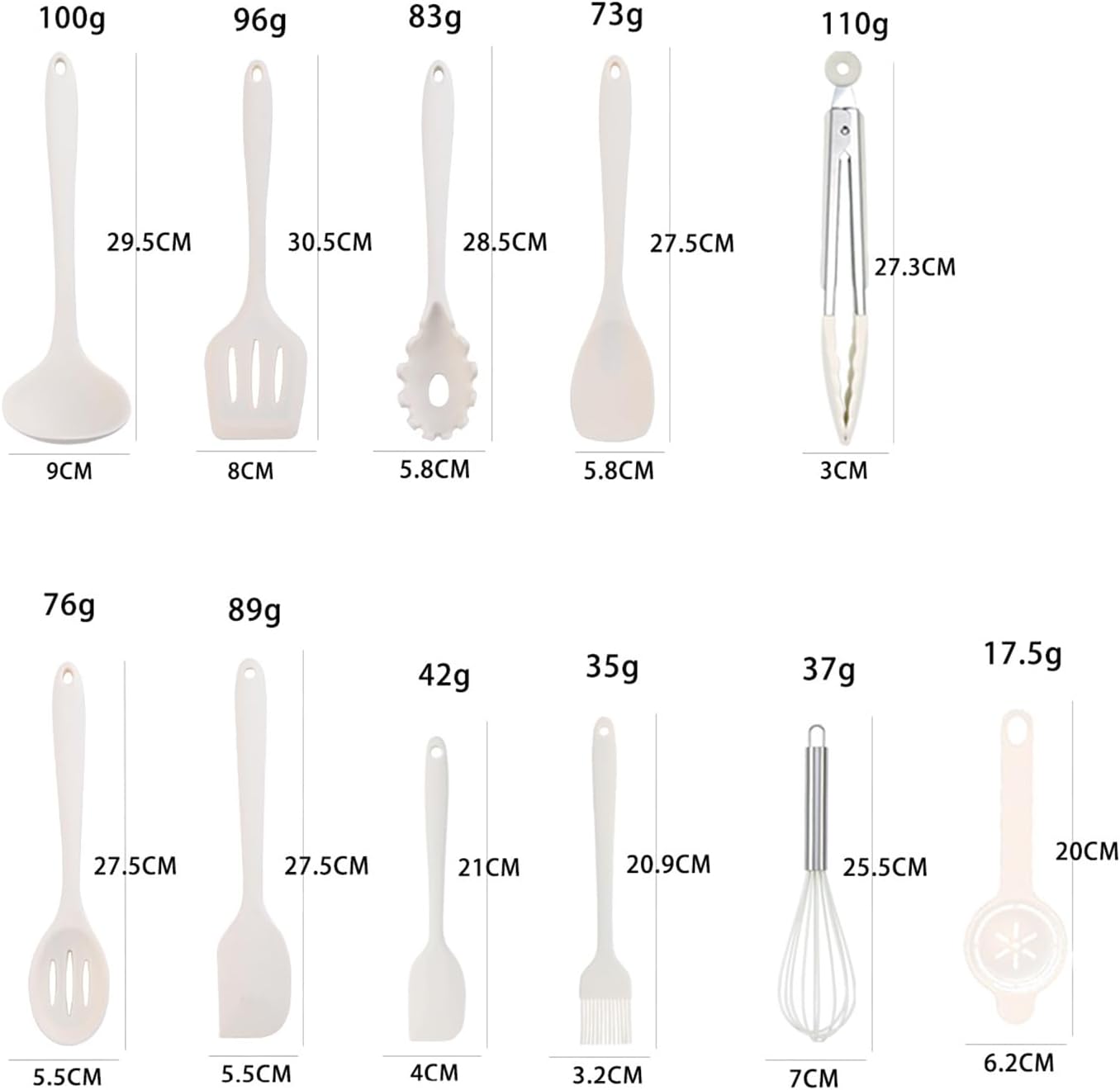 Silicone Kitchen Cooking Utensils Set 22Pcs Heat Resistant Kitchen Utensils Spatula Set Kitchen Cookware Dishwasher Safe Kitchen Utensil Gadgets Tools Set for Nonstick Cookware,Black