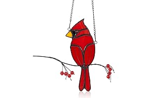 Glass Cardinal Ornament: A Touch of Red Radiance for Cherished Memories