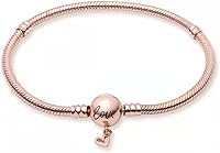 Vista 1 de MICOO Pulsera de plata de ley 925 con dije de mariposa y cadena de serpiente, pulsera contra el mal de ojo con circonitas cúbicas 5A para mujer