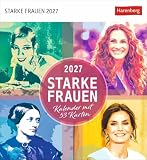 Starke Frauen Postkartenkalender 2027 - Kalender mit 53 Karten: Jede Woche ein kluges Zitat von mutigen Frauen! Kalender zum Aufstellen für die wöchentliche Portion Inspiration
