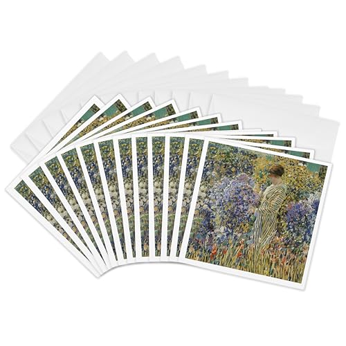 BLNԊGFineA[gRNV ? Lady in a Garden bytfbNFrieseke۔h ? Greeting cards-12O[eBOJ[htiGC _ 126462 _ 2 )