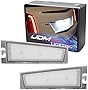 iJDMTOY OEM-Fit 3W Full LED License Plate Light Kit Compatible with 2008-2010 Cadillac CTS CTS-V Sedan, Powered by 18-SMD Xenon White LED Diodes