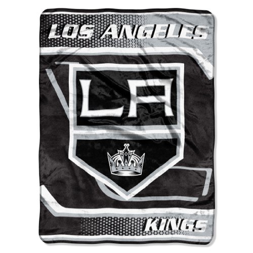 Northwest The Company NHL Los Angeles Kings Banner Royal Plush Raschel Throw Blanket, 60x80-Inch