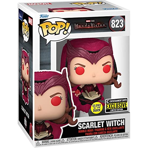 Figurine vinyle Scarlet Witch WandaVision Pop Marvel multicolore phosphorescente