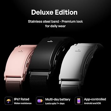 Pavlok 3 - Silent Alarm & Wearable Mindfulness Coach for Good Habits - Elevate Mindfulness, Create Good Habits - Track Steps, Activity, and Sleep Patterns
