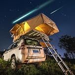 KK-GGL Large Capacity Rooftop Tent for 5 People, Pop Up Hydraulic Car Camping Suv Quick Deployable, Vehicle Van Mini Van Trailer Roof Top, Weatherproof Fabric