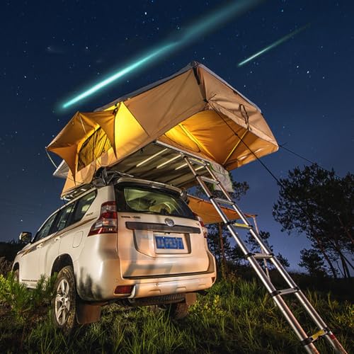 KK-GGL Large Capacity Rooftop Tent for 5 People, Pop Up Hydraulic Car Camping Suv Quick Deployable, Vehicle Van Mini Van Trailer Roof Top, Weatherproof Fabric