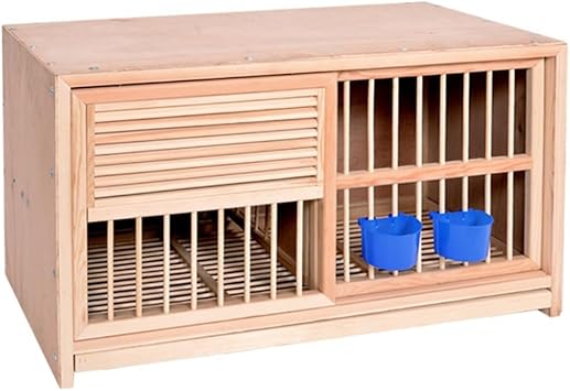 Bird Cages Pigeon Cage Carrier Pairing Nest Box Equipment Breeding Wooden Bird Large