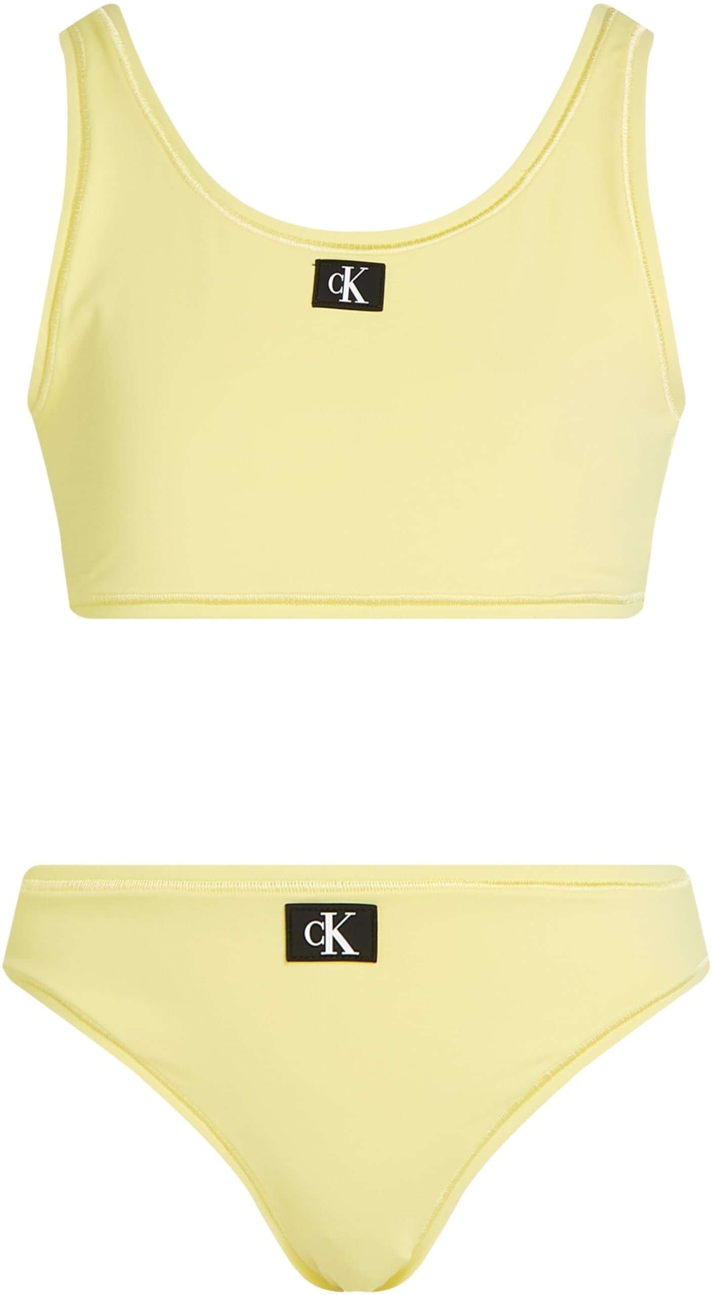 Calvin Klein Bikini Tipo Bralette de Dos Piezas Chicas con Forro