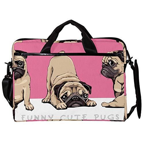 Bolso bandolera para portátil que evita arañazos y alegra tus días con carlinos