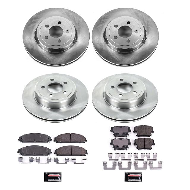 Amazon.com: POWERSTOP KOE2853 Front and Rear Autospecialty