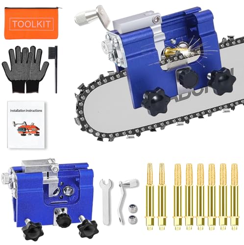 Chainsaw Sharpening Kit with Titanium Bits & Accessories