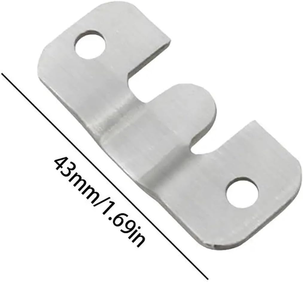 Stainless Steel Interlocking Picture Frame Hooks, 2-Piece Set, Suitable For Frames And Decorative Hangings