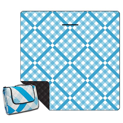 ONCCI Manta de Picnic Impermeable XXL – Alfombra de Playa sin Arena – Manta de Picnic – Manta de Camping Plegable y Lavable – para pícnic, Playa, Camping, 200 x 200 cm